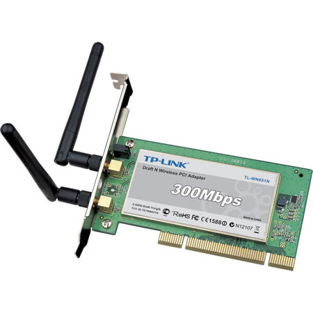 TP-LINK 300M WIRELESS PCI ADAPTER TL-WN851N (1 YEAR WARRANTY)